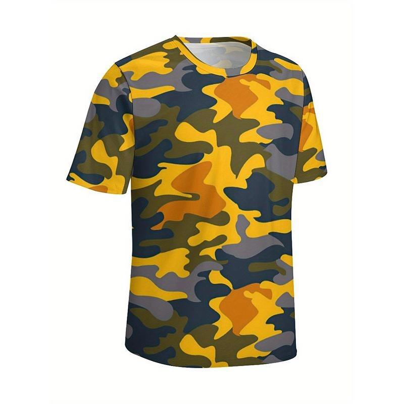 Fashion Camouflage 3D Printed Kids Adult T-shirt Summer Women's and Men's Casual Outdoor Girl and Boy Short Sleeve Tees Top Pullover