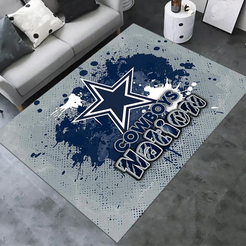 Dallas Cowboys Carpet Rug for Living Room Bedroom Home Sofa Decoration,Kids Play Non-slip Floor Mat
