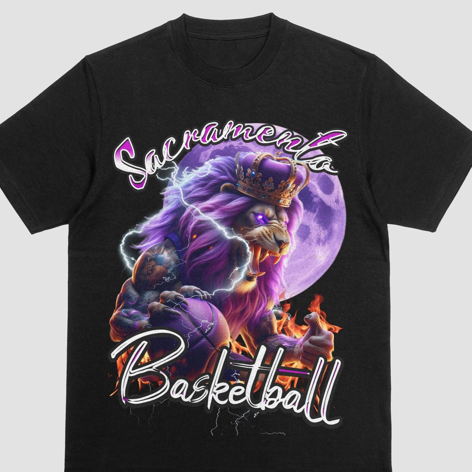 Sacramento Basketball Lion King PNG: Fan Shirt Design (3500x4500px) 3XL