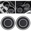 2PCS Car Cup Holder Coasters, 2.75 Inch Auto Non-Slip Anti Dust Cup Mats, Console Cup Holder Insert Coaster Auto Insulated Mats, Universal Interior