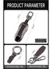 Porsche Key Case for Cayenne, Macan, Panamera, 911, 718 – Metal Leather Buckle