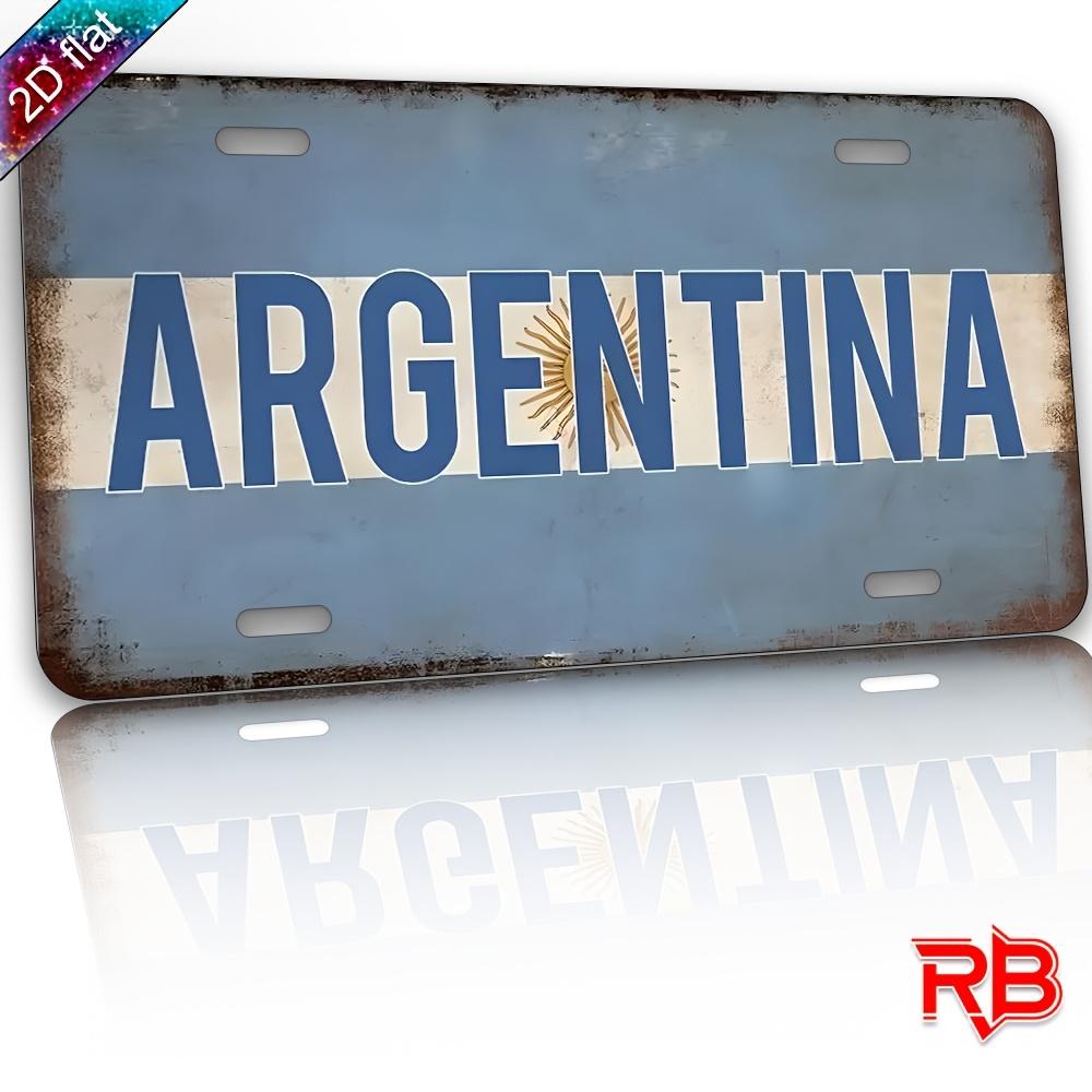 

D Flat pc Argentina Metal Sign Vintage D Aluminum Wall Decor with UV Printing (xcmxinch) Perfect for Home 15x30cm(5.9x7.8inch)