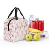 Gold Pineapple Pattern Insulated Lunch Bag for Women Kids Portable Food Boxes Thermal Lunch Box Tote