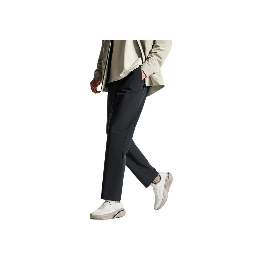 Anta Training Series Solid Color Mid-Rise Comfortable Breathable Versatile Straight Leg Casual Pants Men bottoms Black 152517519N-6