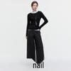 ELLE Women's Embroidered High-Waist Wool Blend Culottes