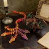 3D printed five headed dragon+three headed dragon combination statue model home decoration Easter gift creative trendy figurine