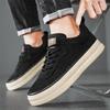 Fashion Plain Lace Up Casual Shoes for Men British Style Young Students Man Shoe Cheap Liquidation Adults Walking Vulcanize Sneakers