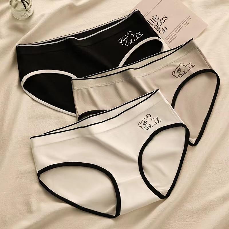 Bløde Trusser Komfortable Sexede Mellemhøje Undertøj til Damer Sports Trusse Kvinder Undertøj Intimt Undertøj Kvinders Trusser
