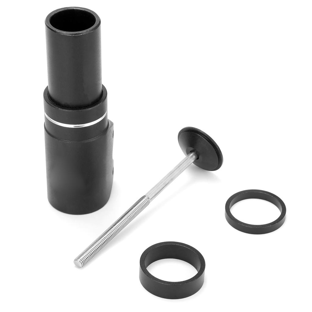 Bike Fork Stem Extension Handlebar Adapter, 28.6mm Aluminum Alloy with 50x10mm Joint for 3.1 Inch Height Increase