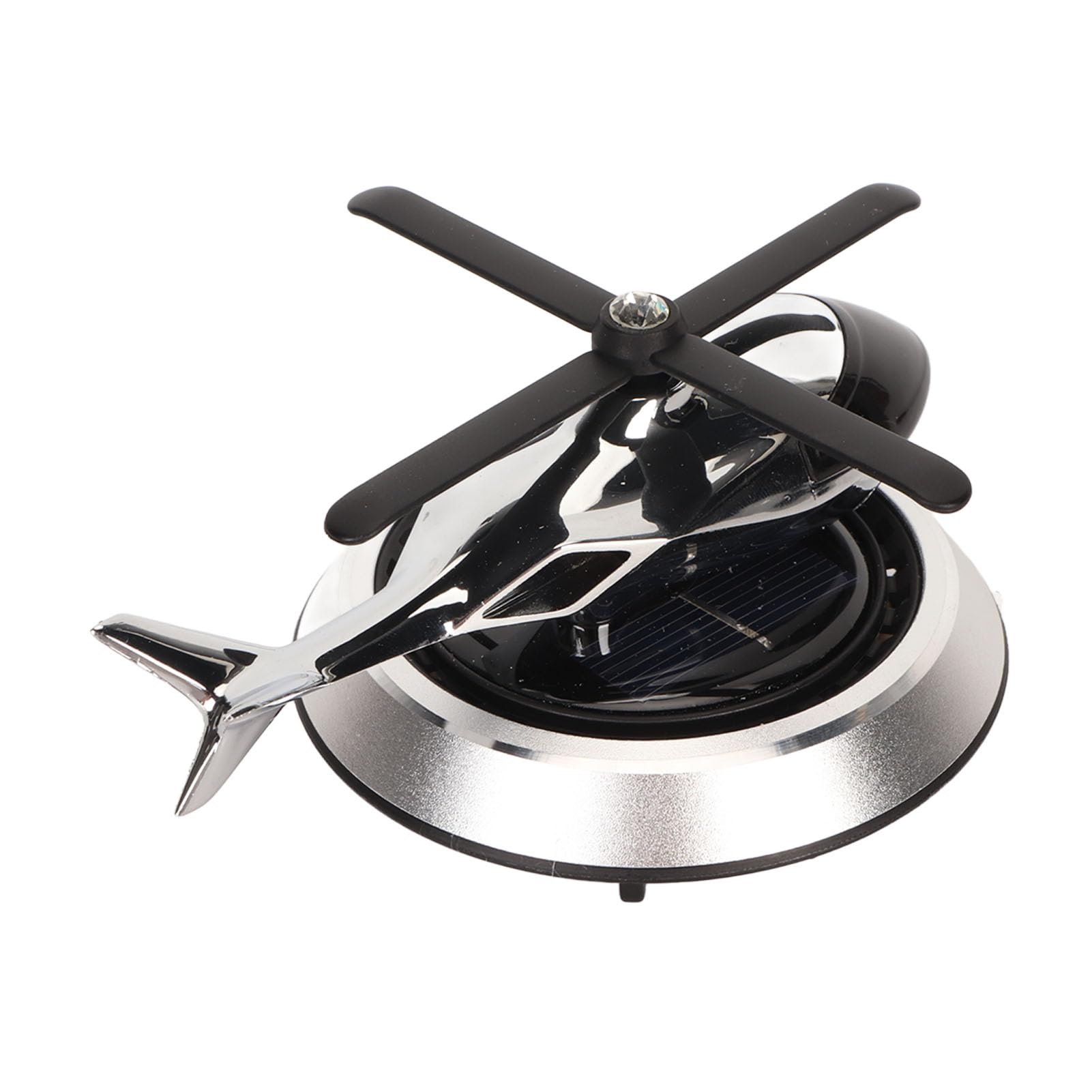 

Solar Car Fashion Helicopter Lightweight 5ml Aromatherapy Capacity Car Decoration for KTV (Silver) серебряный