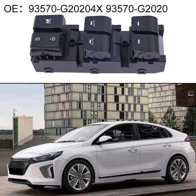 Power Window Switch PPP0374650 93570-G2020 93570G2020 93570-G20204X 93570G20204X For Hyundai For Ioniq Front Left Driver