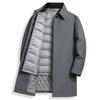 Men's Medium and Long Trench Coat Down Jacket New Casual