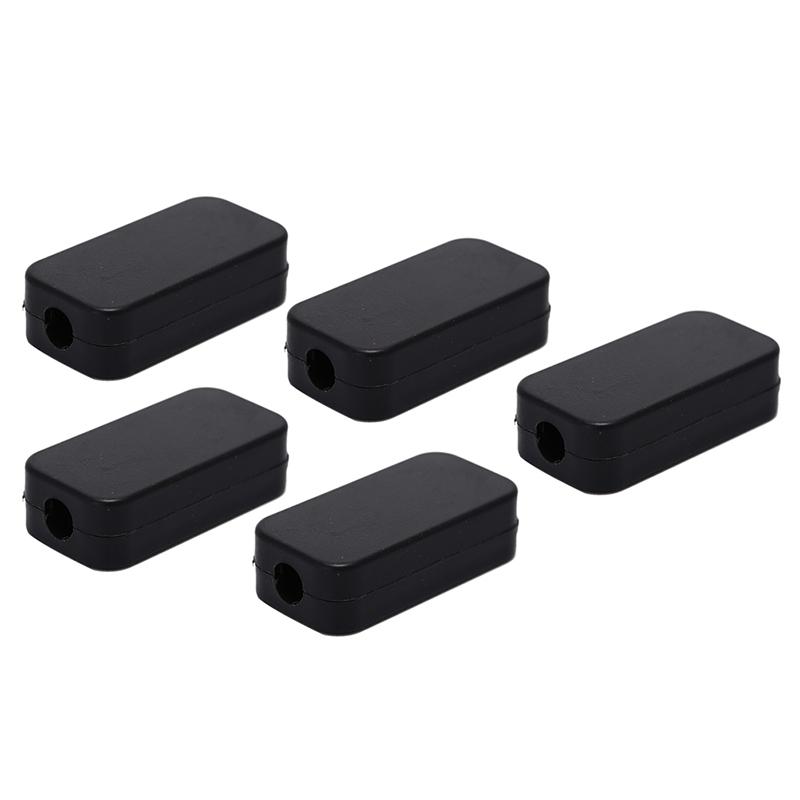 

Пластиковий корпус Розподільна коробка без гвинтів, що самоблокується, чорний 5pcs чорний