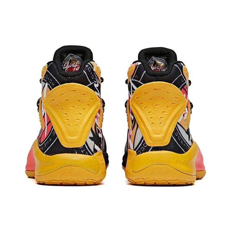 Anta Dziecięce KT5 Wygodne Wszechstronne Antypoślizgowe Amortyzujące Odporne na Ścieranie Oddychające Buty Codzienne Buty Codzienne Dziecięce Czarny Pomarańczowy Czerwony 312031116-3