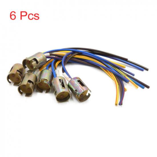 Pack of 6 Car 1157 Turn Signal Light Extension Wire Harness Socket Connector new