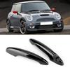 2pcs ABS Black Car Outer Door Handle Strip Cover Trim Fits For S R50 R53 R56