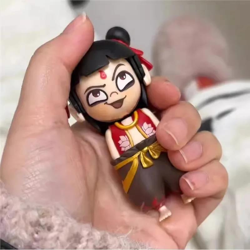 Nezha Gesichtswechsel NeZha 2 Spielzeug Drücken Gesichtswechsel Modell Statue Sammlung Schreibtischdekoration Ne Zha Anhänger Geburtstagsgeschenke Y4929YY-