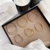 European and American Gold Hoop Earrings for Women - Elegant Large Circle Trendy Fashion Studs