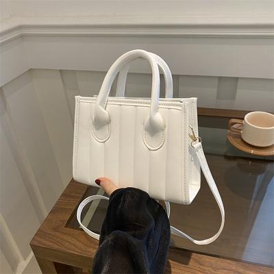 Kleine quadratische Tasche Mode Handtasche Textur PU Damentasche Ausländischer Stil Schultertasche Einfache Umhängetasche Tide