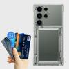 For Samsung Galaxy S23 Ultra Cell Phone Case Clear PC+TPU Flip Card Slot Cover