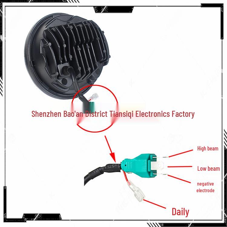 5.75" Harley 750/883/X48/1200 LED Headlight with DRL