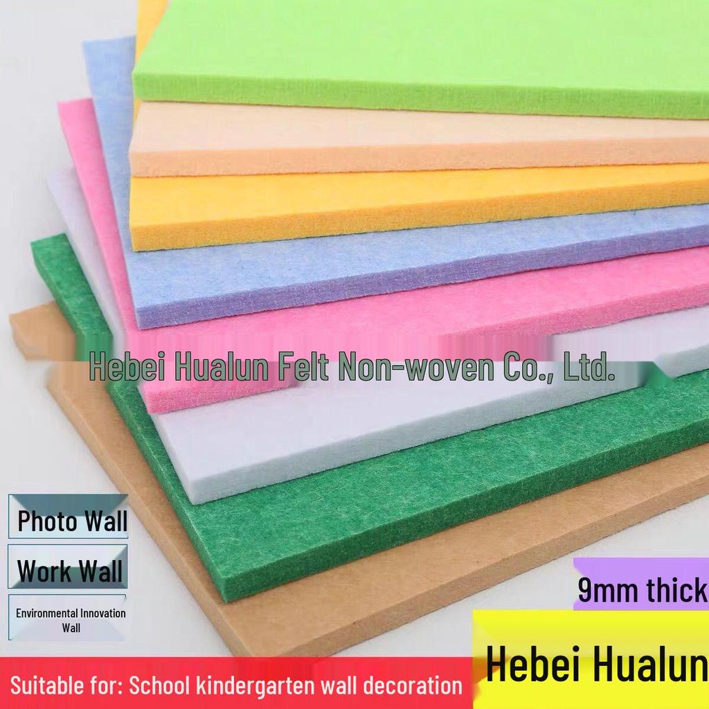 High-Density Polyester Felt Display Board - No-Drill Velcro Message Wall, Cork Board Alternative.