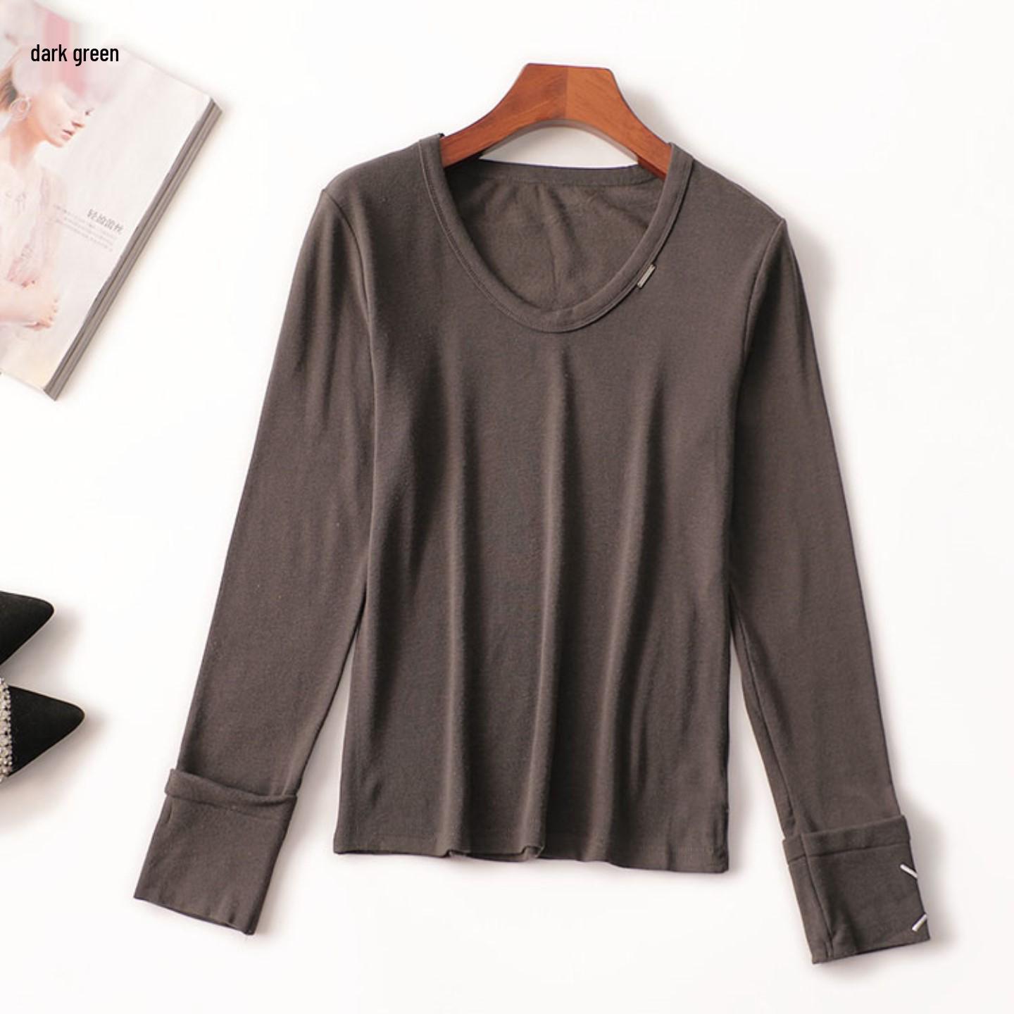 Autumn Long Sleeve Mid-Length Women s Base Shirt 2XL