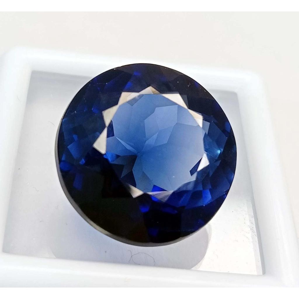 Certified Natural Blue Sapphire Round Cut 20-22 Ct Fabulous Loose Gemstone