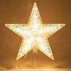 15/18cm Christmas Tree Decoration Stars Warm White Lights Home Room Decor LED Shining Lamp Xmas Festival TopStar Navidad 1.07in