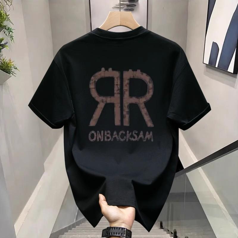 Short Sleeve Cotton Men'S Printed T-Shirt Trend Men'S And Women'S Versatile Crew Neck T-Shirt Men'S