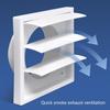 Strong ABS Ventilation Cover Square Louver Design Erosion Resistant Modern Style Vent Covers for Indoor Outdoor Use