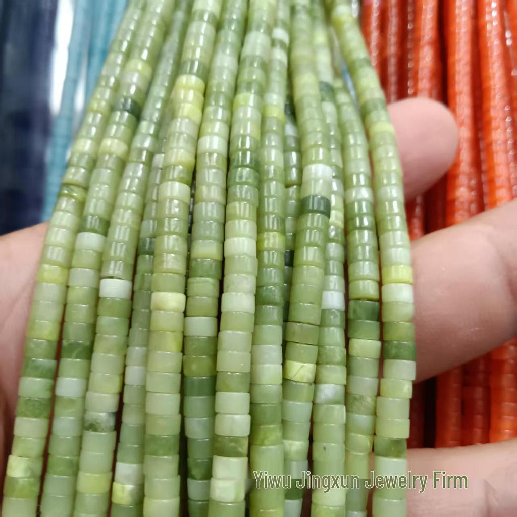 2x4mm Natural Agate Stone Separator Beads for DIY Jewelry Making - Loose Semi-Finished Accessories In Stock