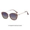 2026 Women's Trendy High-End Cat Eye Polarized Sunglasses - Slimming Effect & UV Protection