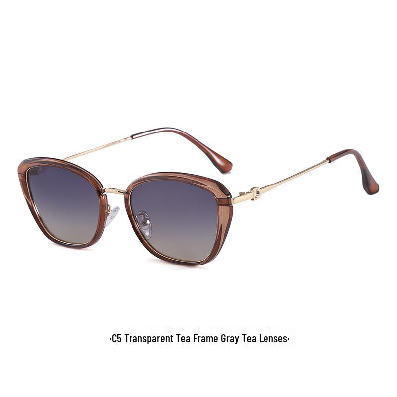 2026 Women's Trendy High-End Cat Eye Polarized Sunglasses - Slimming Effect & UV Protection