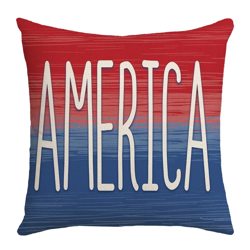 Unabhängigkeitstag Atmosphäre Brief Gedruckt Blumen Kissenbezug Schmetterling Heim Wohnzimmer Sofa Dekokissenbezug