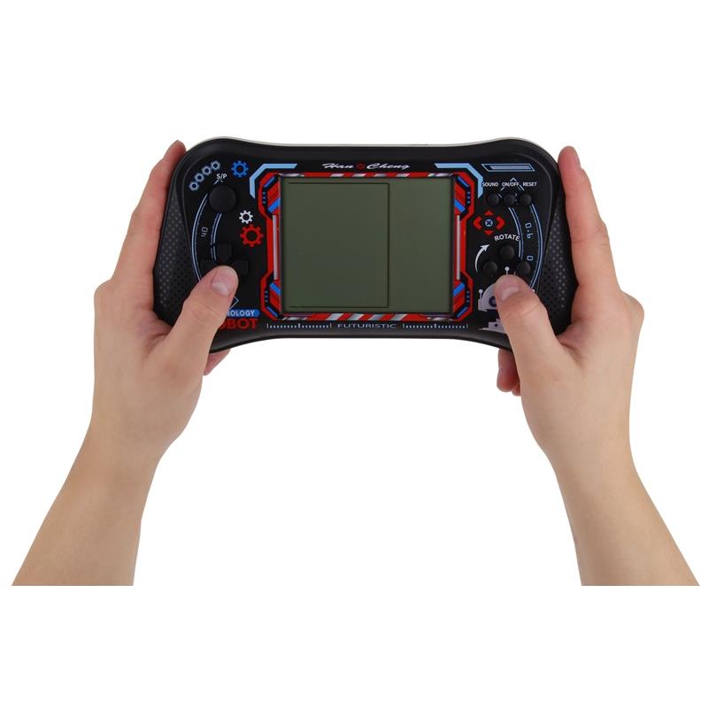 Jeu Électronique Arcade Jouet pour Enfants Console Tetris Son - Noir