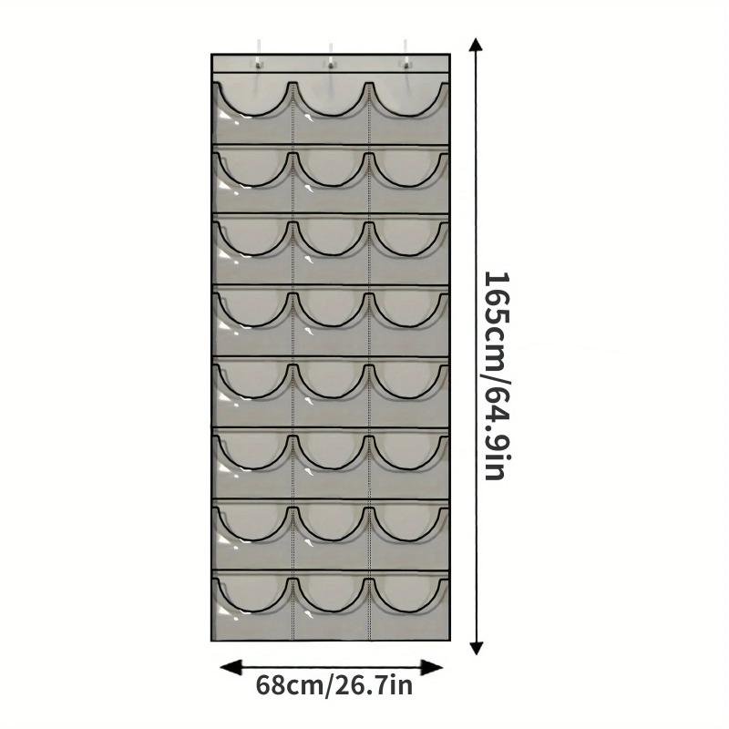 Premium 24-Pocket Over-the-Door Baseball Cap Organizer - Dustproof Space-Saving Hat Storage & Display Rack