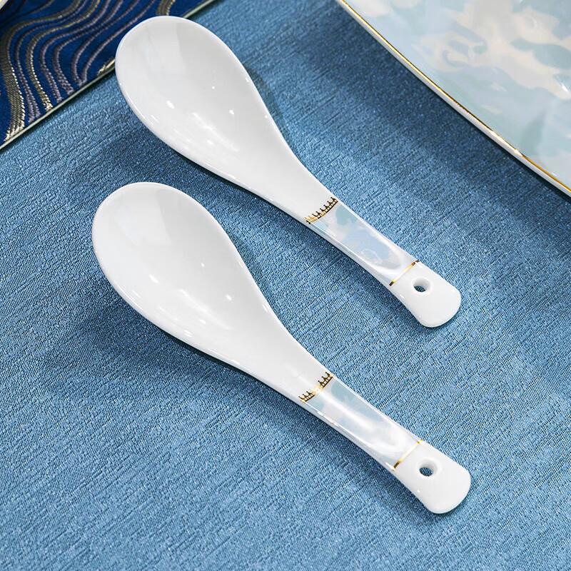 ZISIZ Europäisches Goldrand Knochenporzellan Geschirrset