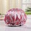 1 buc căciulă de baie groasă, impermeabilă, strat dublu, capac de păr pentru femei, accesorii pentru femei, șapcă de duș, bonetă de mătase pentru baie, capote din satin.