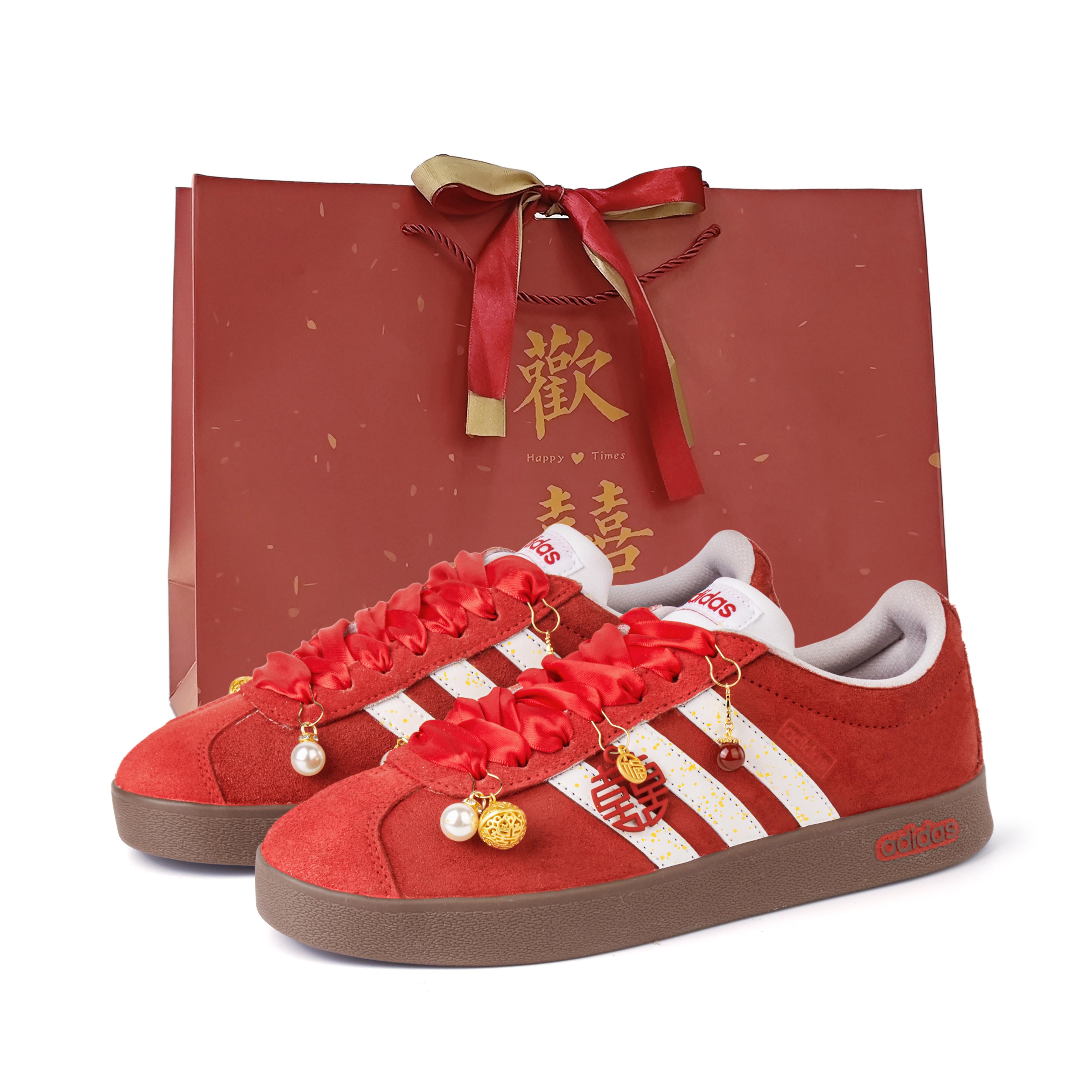 

Adidas Neo Vl Court Classic Slip Resistant Cushioning Abrasion Resistant Low top Skateboard Shoes Unisex Red HQ1802(Team676-) 44⅔