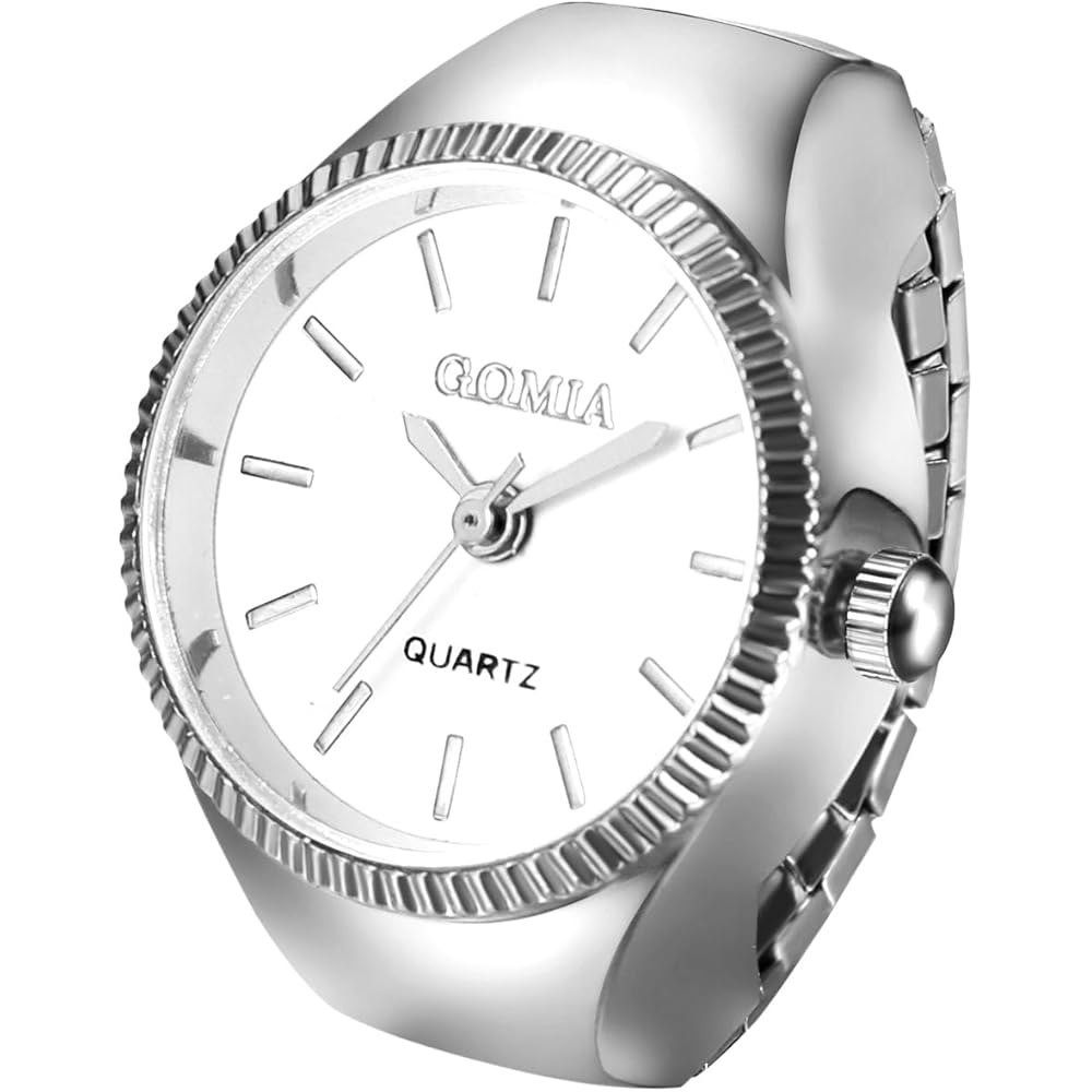 Stylish Women s Ring Watch Stainless Steel Analog Waterproof Quartz Fashion Accessory Gold Silver