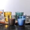 400ml Bunte Doppelwandige Tee-Kaffee-Tasse Glasbecher Hitzebeständig Handgefertigt Bierkrüge Whiskeyglas Tasse Wasserflasche Trinkgeschirr