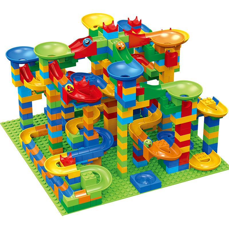 504Pc Variable Rail Slide Ball Building Block Diy Large Particle Ball Slide Building Block Table