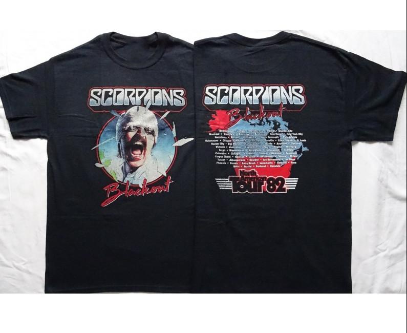 Scorpions Blackout North American Tour 82 T-shirt size S-5XL XXXL