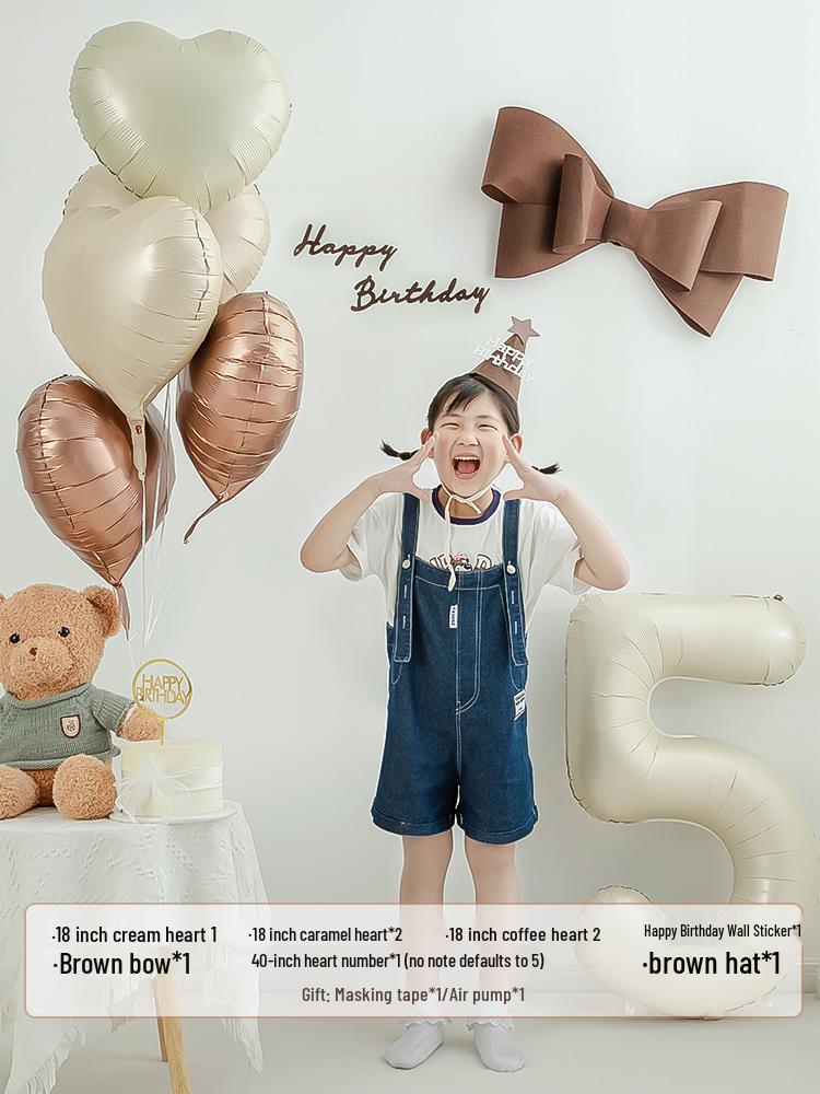 Children's 1st Birthday Number Balloons for Party Decorations and Photo Props.