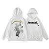 Metallica und Justice for All Hoodie Herren und Damen Langarm Sweatshirt Retro Rockband Pullover Oversize Oberteil Herren Kleidung