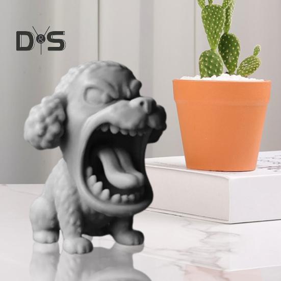 Roaring In Anger Animal Figurine 3D Printed Dog Rabbit Shark Elephant Statue Sculpture Home Office Bookshelf Desktop Decoration Ornament