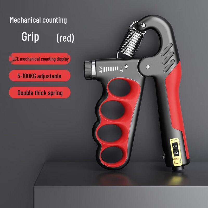 Adjustable Hand Grip Strengthener with Counter
