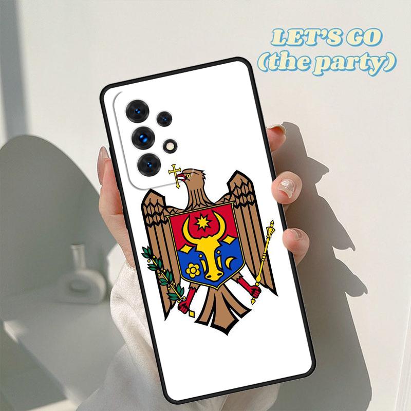 Moldova Flag Moldavians phone case For Samsung Galaxy A42 A31 A40 A51 A71 A32 A80 A91 A52 A72 A20e A21S A50 A70 A11 A12 Cover