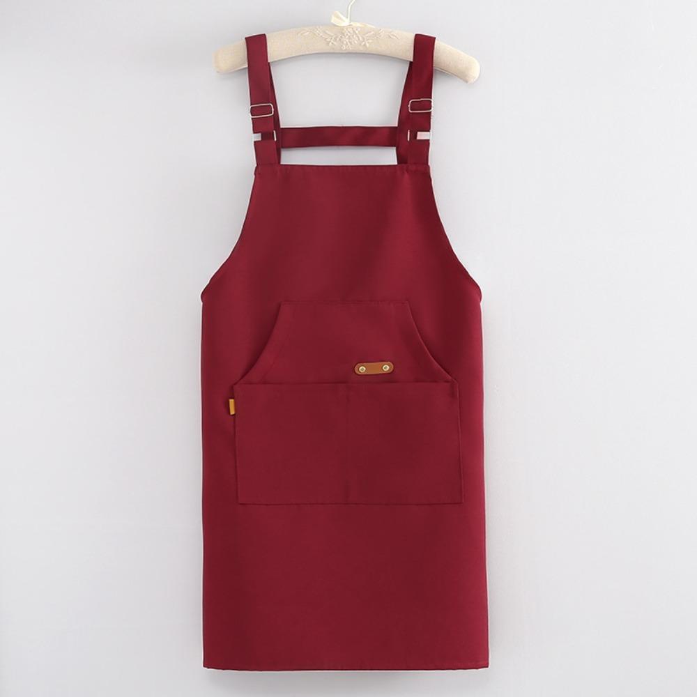 

Waterproof Kitchen Apron Oilproof Cooking Work Clothes Antifouling Barista Apron for Restaurant